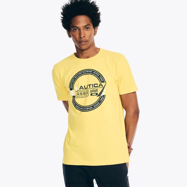 Marigold MenSustainably Crafted Sailing Team Graphic T-Shirt Nautica 6LZP360
