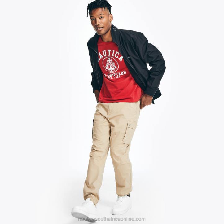 Nautica Red MenSustainably Crafted Graphic Long-Sleeve T-Shirt Nautica 6LZP153