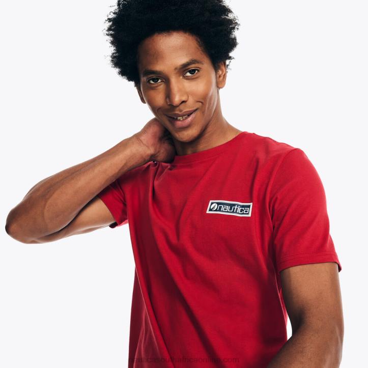 Nautica Red MenSustainably Crafted Surf Beach Vibes Graphic T-Shirt Nautica 6LZP419