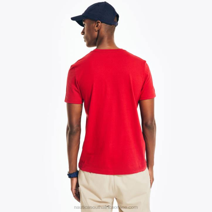Nautica Red MenSustainably Crafted Training Graphic T-Shirt Nautica 6LZP482