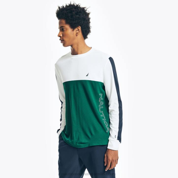 Navy MenBig & Tall Navtech Colorblock Long-Sleeve T-Shirt Nautica 6LZP438