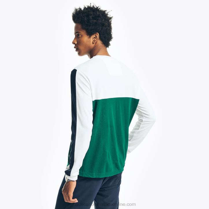 Navy MenBig & Tall Navtech Colorblock Long-Sleeve T-Shirt Nautica 6LZP438