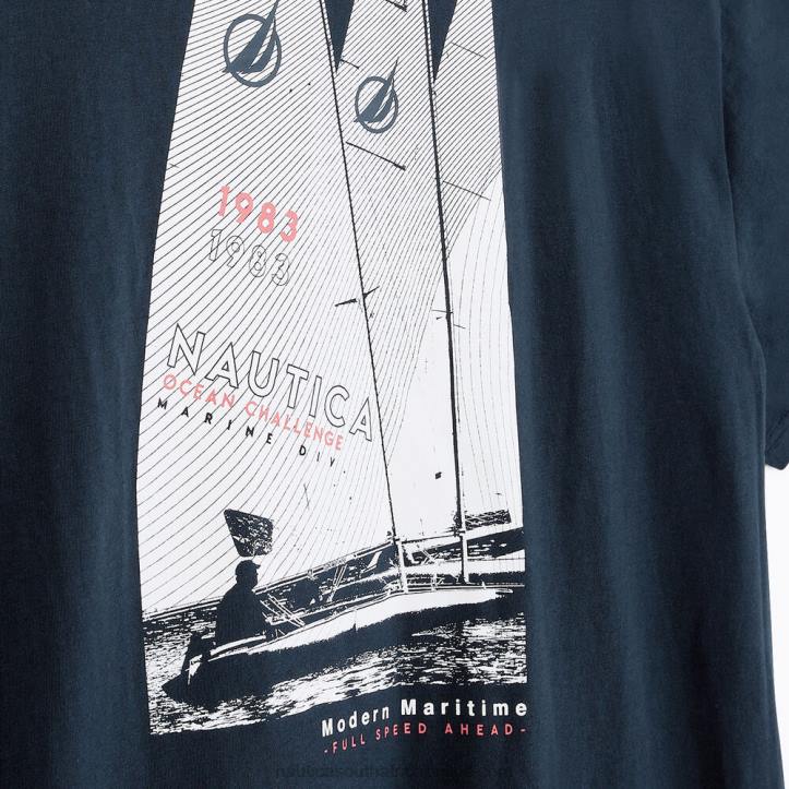 Navy MenBig & Tall Sustainably Crafted Ocean Challenge Graphic T-Shirt Nautica 6LZP571