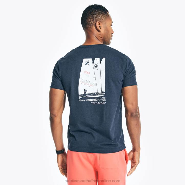 Navy MenBig & Tall Sustainably Crafted Ocean Challenge Graphic T-Shirt Nautica 6LZP571