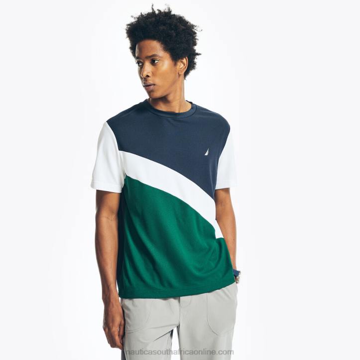 Navy MenNavtech Sustainably Crafted Colorblock T-Shirt Nautica 6LZP510