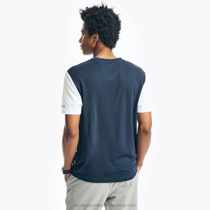 Navy MenNavtech Sustainably Crafted Colorblock T-Shirt Nautica 6LZP510