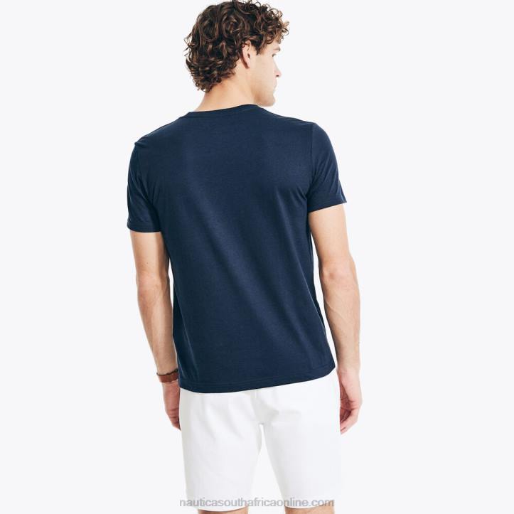 Navy MenSustainably Crafted Ocean Challenge Graphic T-Shirt Nautica 6LZP26