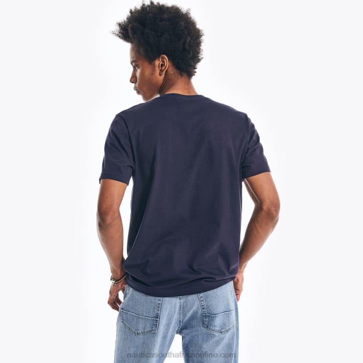 Navy MenSustainably Crafted Ocean Challenge Graphic T-Shirt Nautica 6LZP465