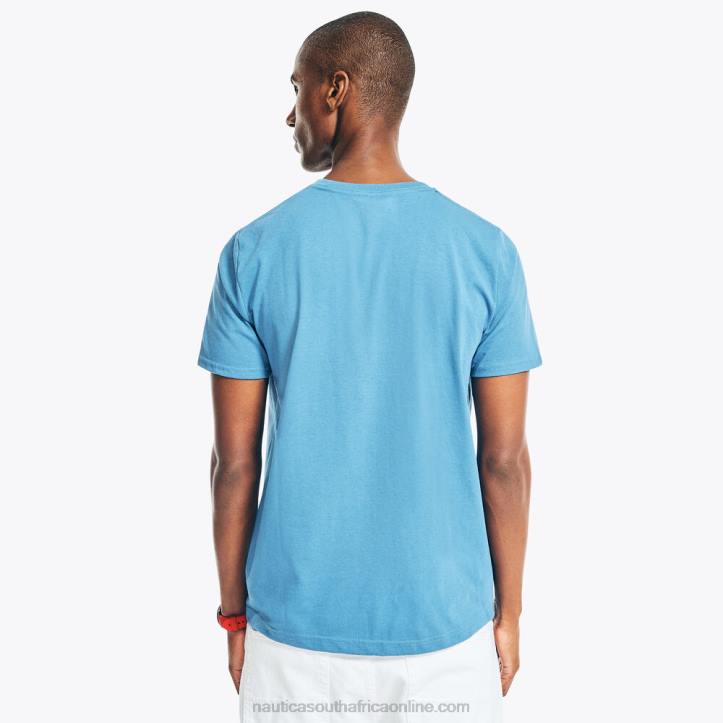 Nite Sea Heather MenSustainably Crafted Flag Graphic T-Shirt Nautica 6LZP363