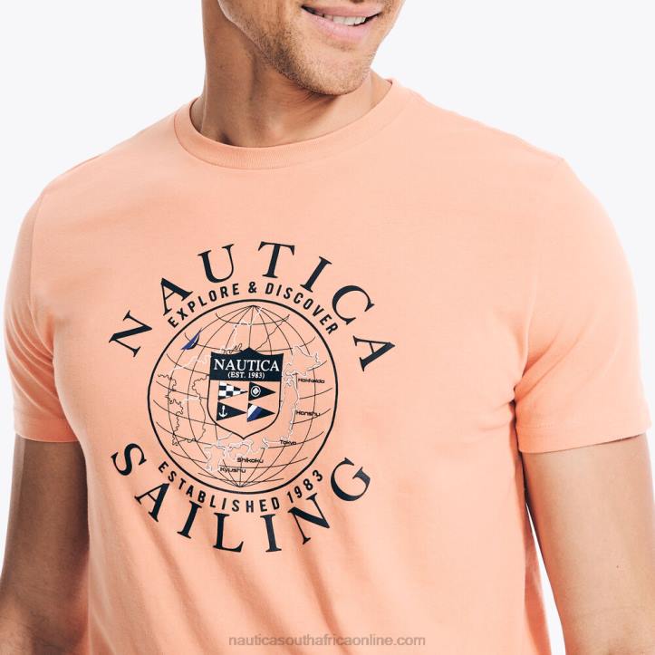 Orange2 MenSustainably Crafted Explore Discover Graphic T-Shirt Nautica 6LZP87