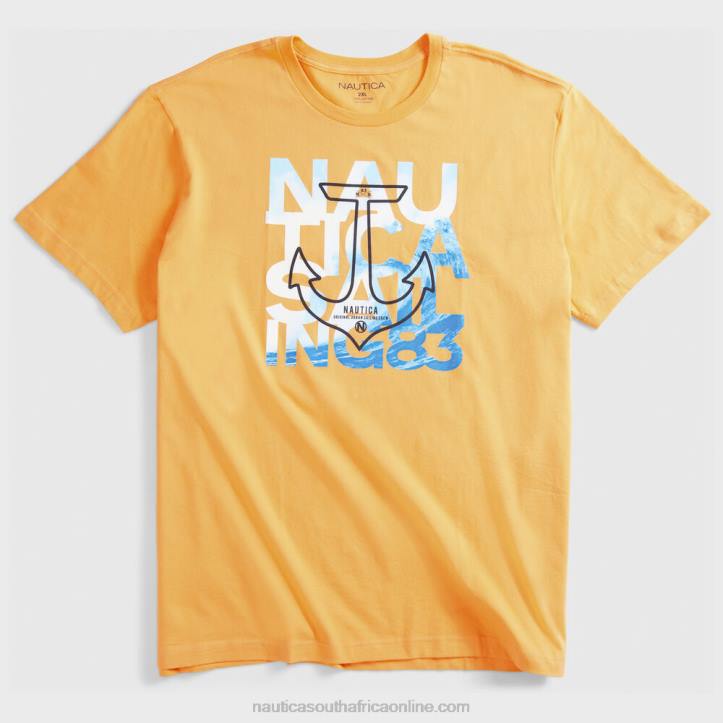 Orange MenBig & Tall Sailing Graphic T-Shirt Nautica 6LZP721