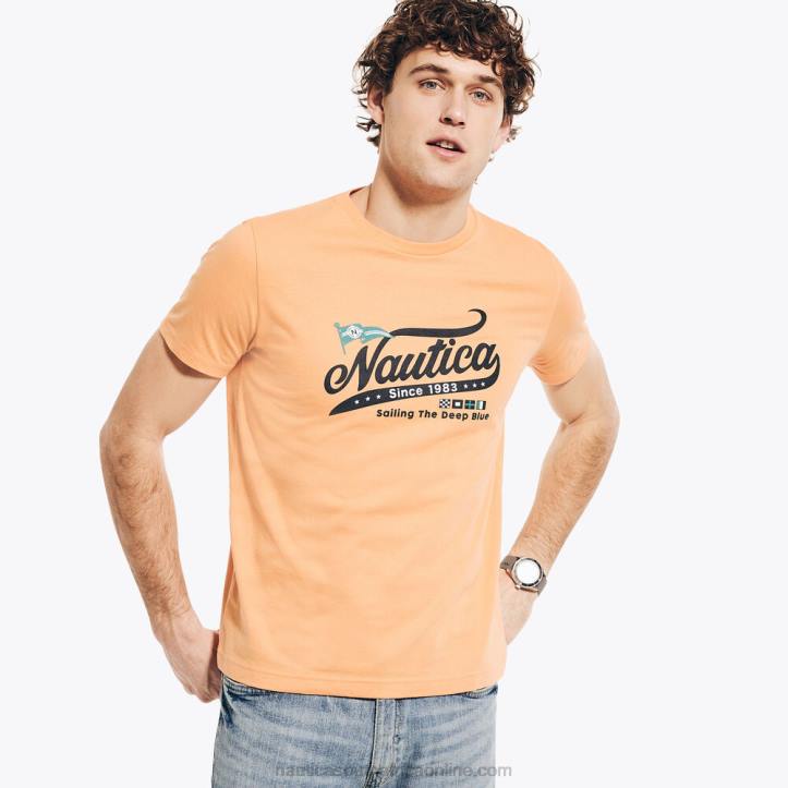 Orchid Pink MenSustainably Crafted Heritage Graphic T-Shirt Nautica 6LZP553