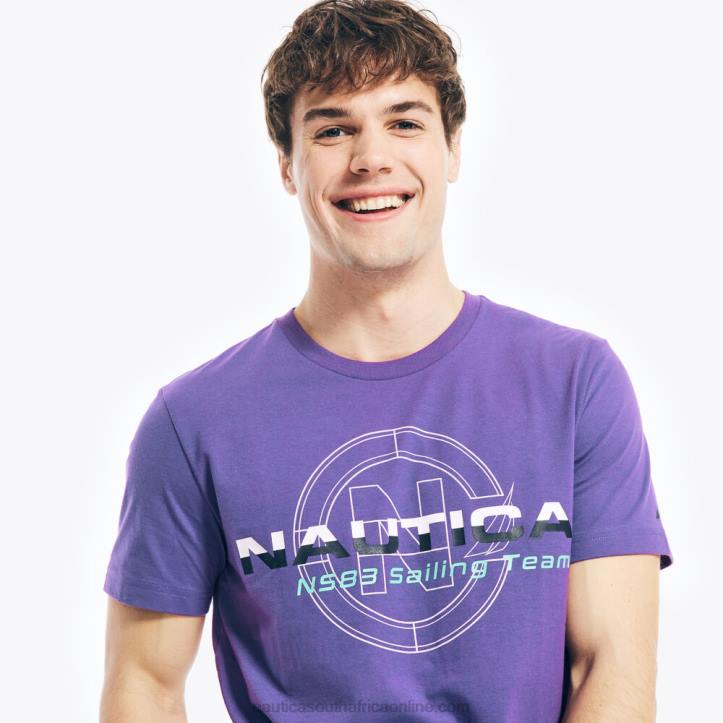 Pier Purple Heather MenCompetition Sustainably Crafted Sailing Team Graphic T-Shirt Nautica 6LZP389