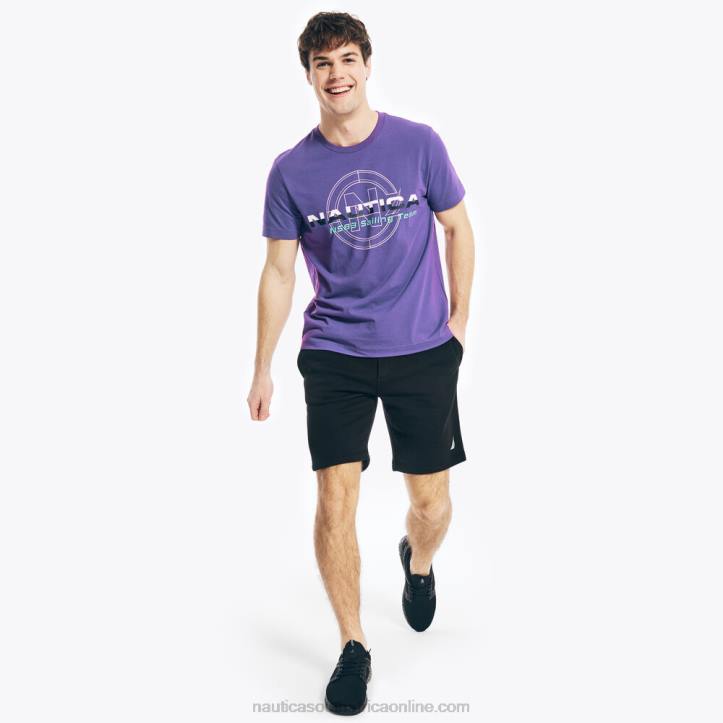 Pier Purple Heather MenCompetition Sustainably Crafted Sailing Team Graphic T-Shirt Nautica 6LZP389
