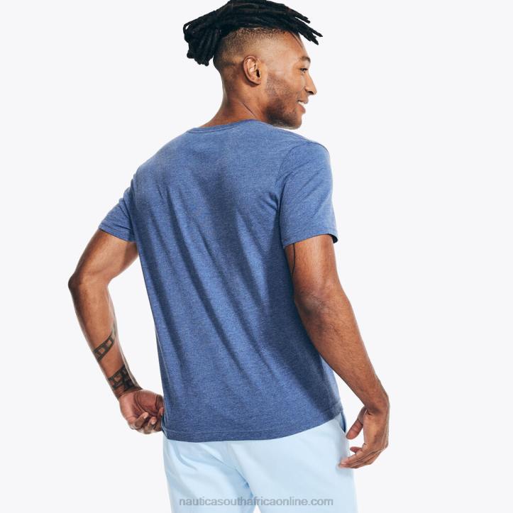 Stellar Blue Heather MenHeathered V-Neck T-Shirt Nautica 6LZP41