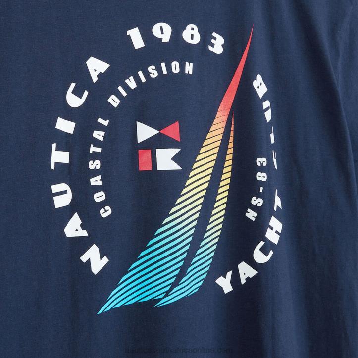 Stellar Blue Heather MenSustainably Crafted Big & Tall Logo Pocket T-Shirt Nautica 6LZP567