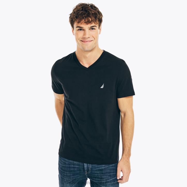 True Black MenBig & Tall Performance V-Neck T-Shirt Nautica 6LZP692