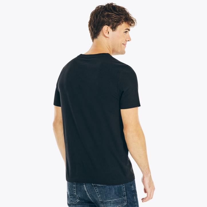 True Black MenBig & Tall Performance V-Neck T-Shirt Nautica 6LZP692