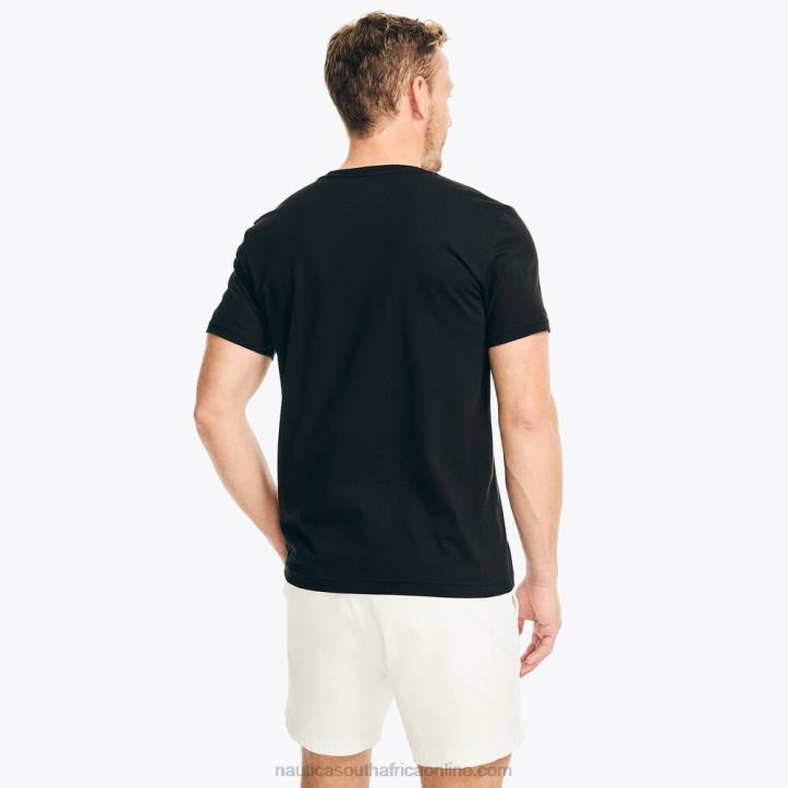 True Black MenSustainably Crafted Heritage Graphic T-Shirt Nautica 6LZP237