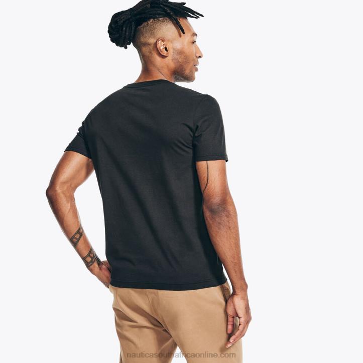 True Black MenSustainably Crafted Sailing Graphic T-Shirt Nautica 6LZP369