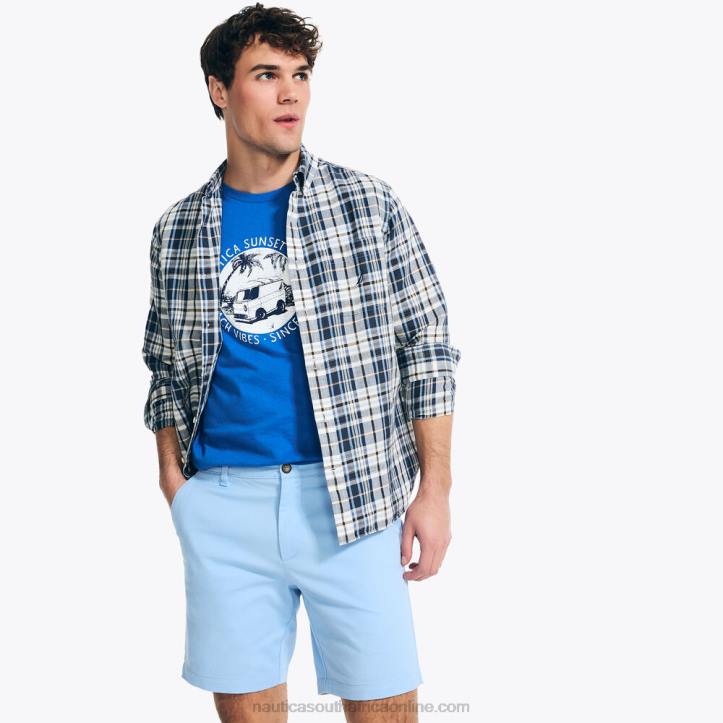 True Navy MenSustainably Crafted Sunset Surfer Graphic T-Shirt Nautica 6LZP359