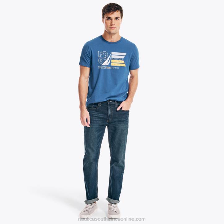 Windsurf Blue MenSustainably Crafted 83 Graphic T-Shirt Nautica 6LZP75