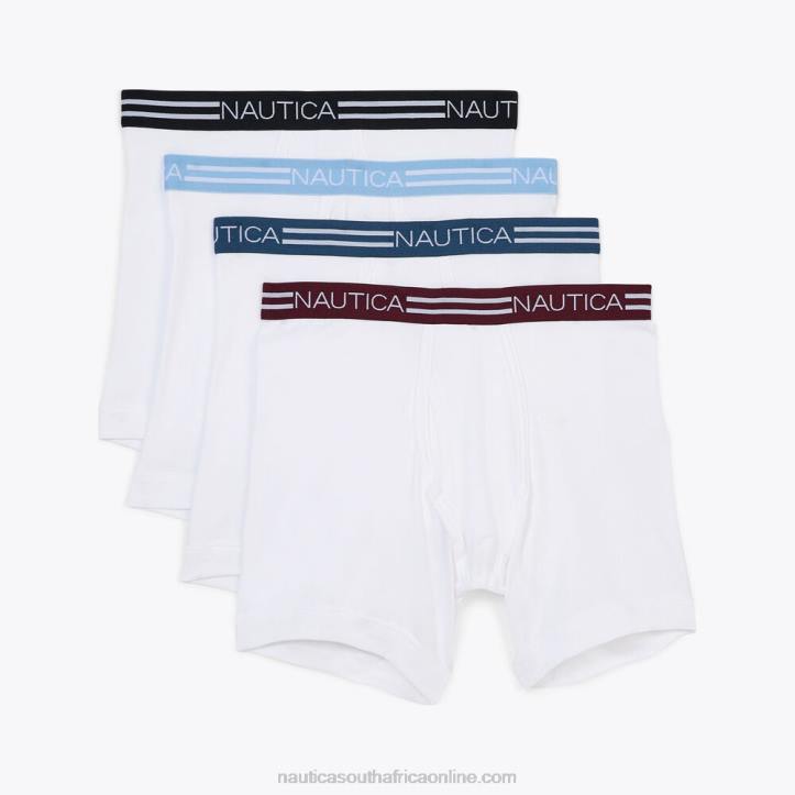 Abalone Heather MenCotton Boxer Briefs 4-Pack Nautica 6LZP686