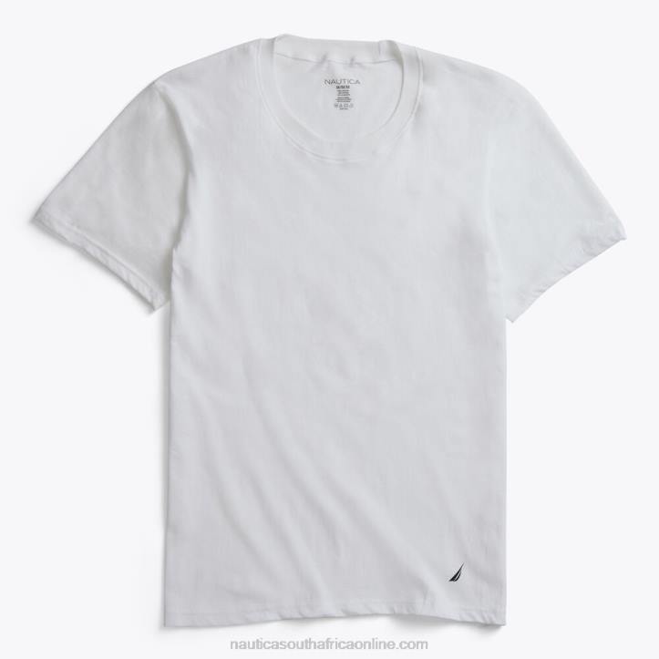 Antique White Wash MenCrewneck T-Shirts 5-Pack Nautica 6LZP626