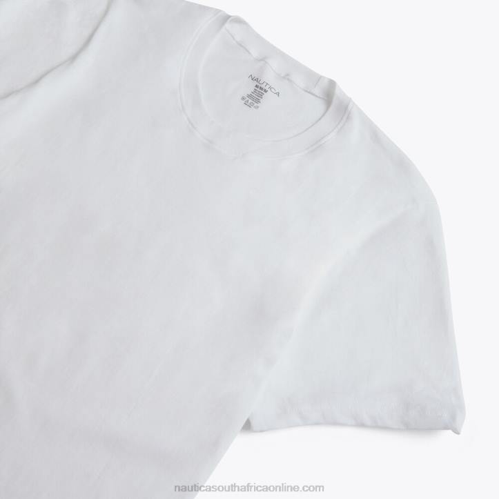 Antique White Wash MenCrewneck T-Shirts 5-Pack Nautica 6LZP626