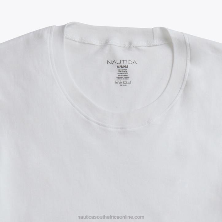 Antique White Wash MenCrewneck T-Shirts 5-Pack Nautica 6LZP626