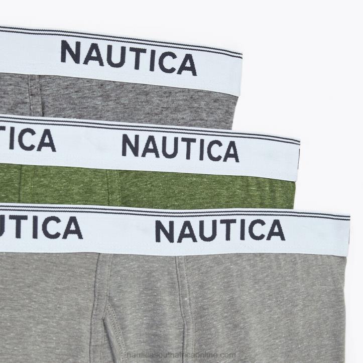 Green Apple MenStretch Performance Boxer Briefs 3-Pack Nautica 6LZP605