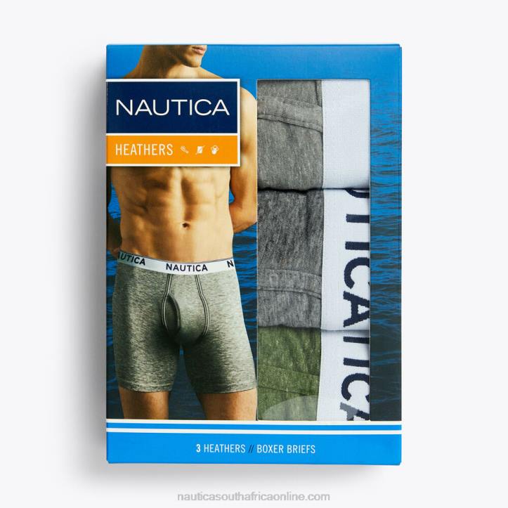 Green Apple MenStretch Performance Boxer Briefs 3-Pack Nautica 6LZP605