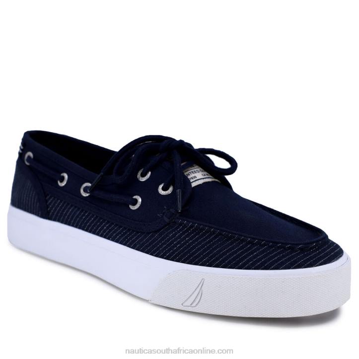 Ice Blue MenStriped Spinnaker Boat Shoe Nautica 6LZP596