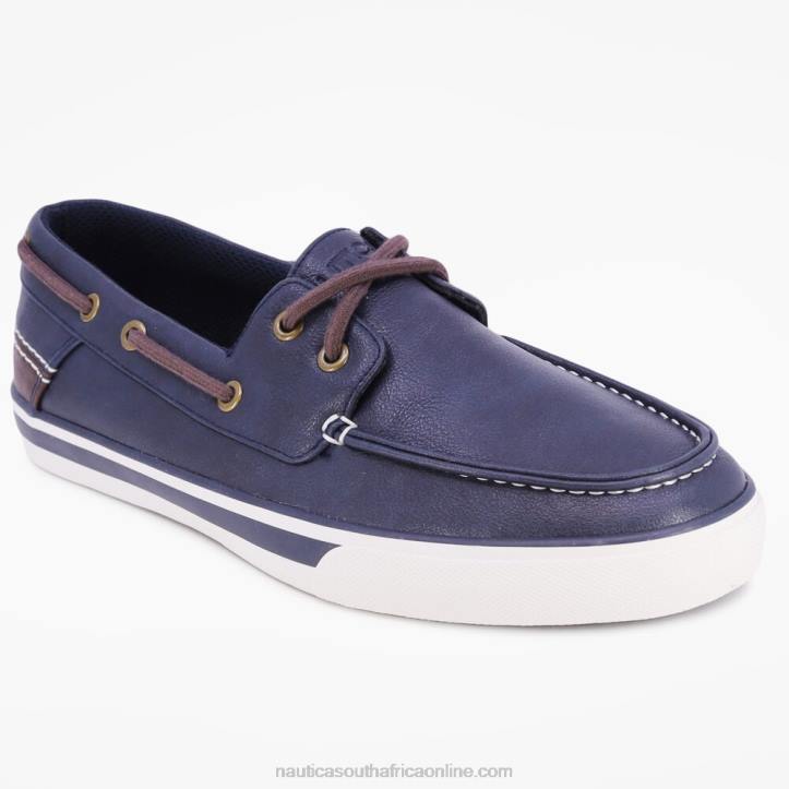Navy MenLogo-Debossed Boat Shoe Nautica 6LZP657