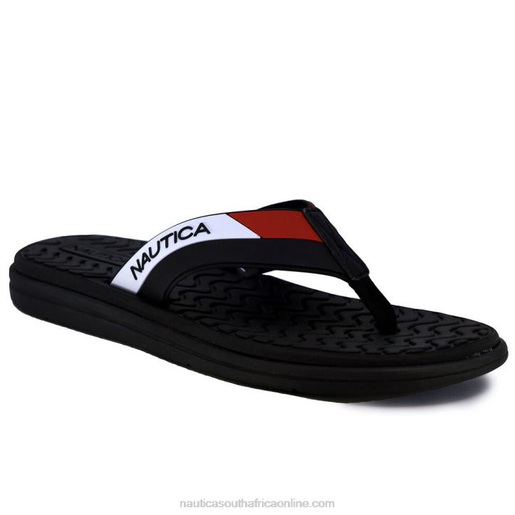 Black MenNeale Thong Sandal Nautica 6LZP508
