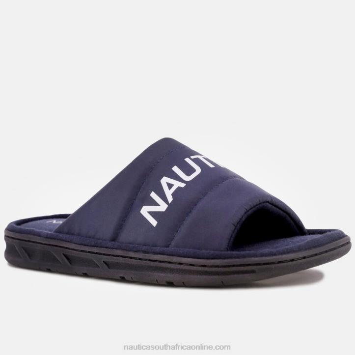 Ice Blue MenLogo Embossed Slide Sandal Nautica 6LZP682