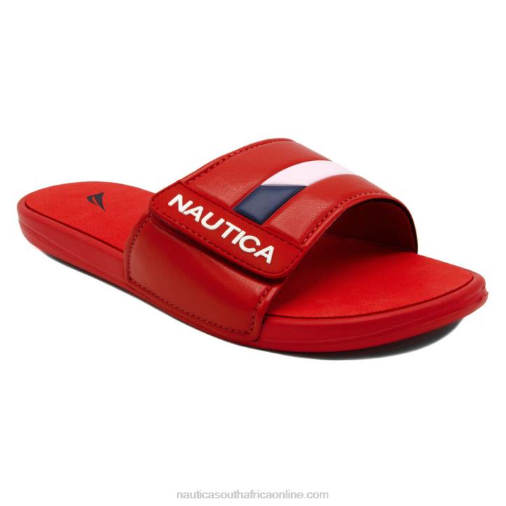 Nautica Red MenColorblock Logo Slide Sandal Nautica 6LZP563