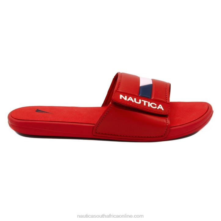 Nautica Red MenColorblock Logo Slide Sandal Nautica 6LZP563
