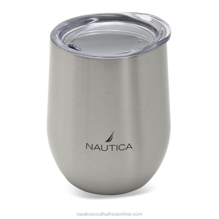 Graphite Heather WomenJ-Class Logo Double-Walled Stainless Steel Tumbler Nautica 6LZP265