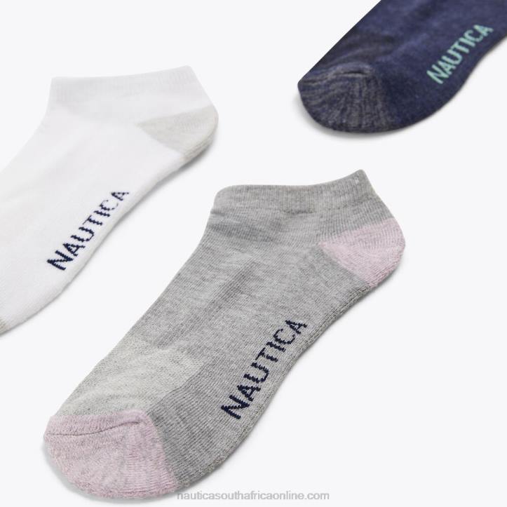 Multi WomenAthletic Low Cut Socks 6-Pack Nautica 6LZP802