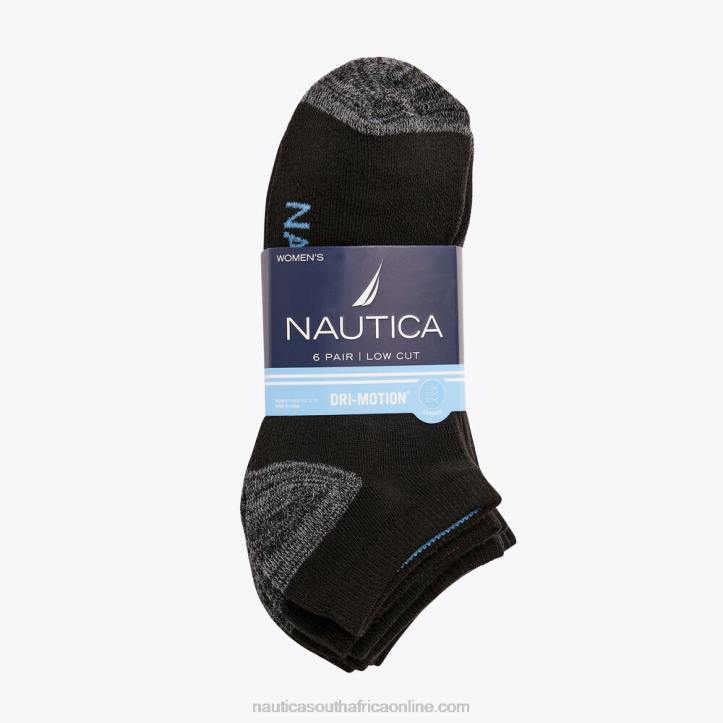 Multi WomenAthletic Low Cut Socks 6-Pack Nautica 6LZP815