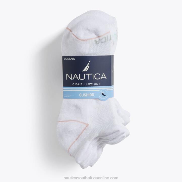 Multi WomenAthletic Tab Low-Cut Socks 6-Pack Nautica 6LZP861