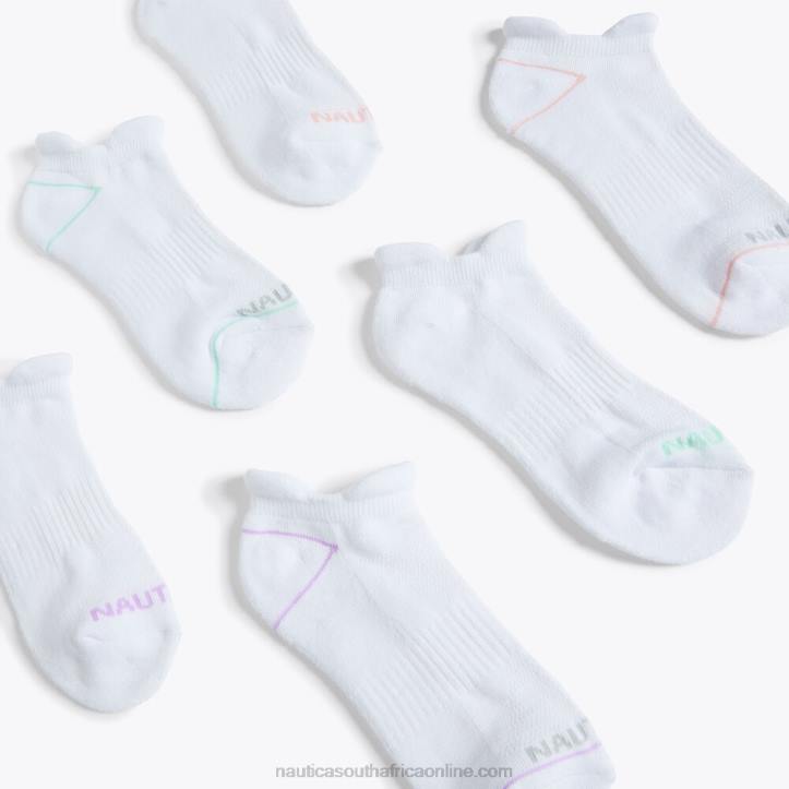Multi WomenAthletic Tab Low-Cut Socks 6-Pack Nautica 6LZP861