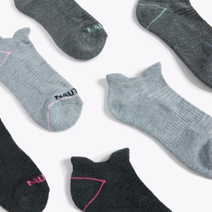 Multi WomenAthletic Tab Low-Cut Socks 6-Pack Nautica 6LZP909
