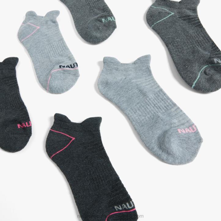 Multi WomenAthletic Tab Low-Cut Socks 6-Pack Nautica 6LZP909