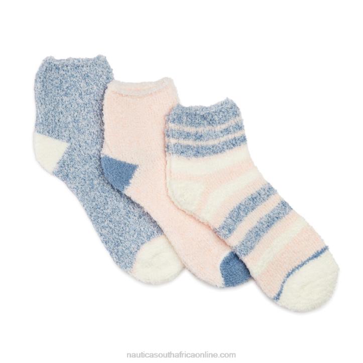 Multi WomenFuzzy Mid-Crew Socks 3-Pack Nautica 6LZP920