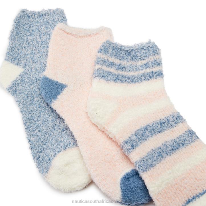 Multi WomenFuzzy Mid-Crew Socks 3-Pack Nautica 6LZP920
