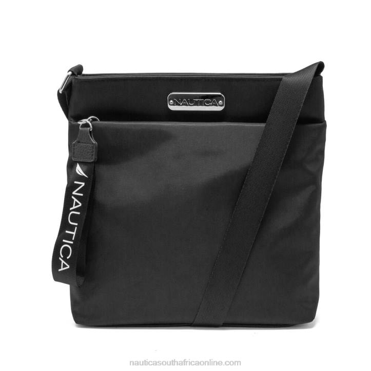 True Black WomenDiver Canvas Crossbody Bag Nautica 6LZP873