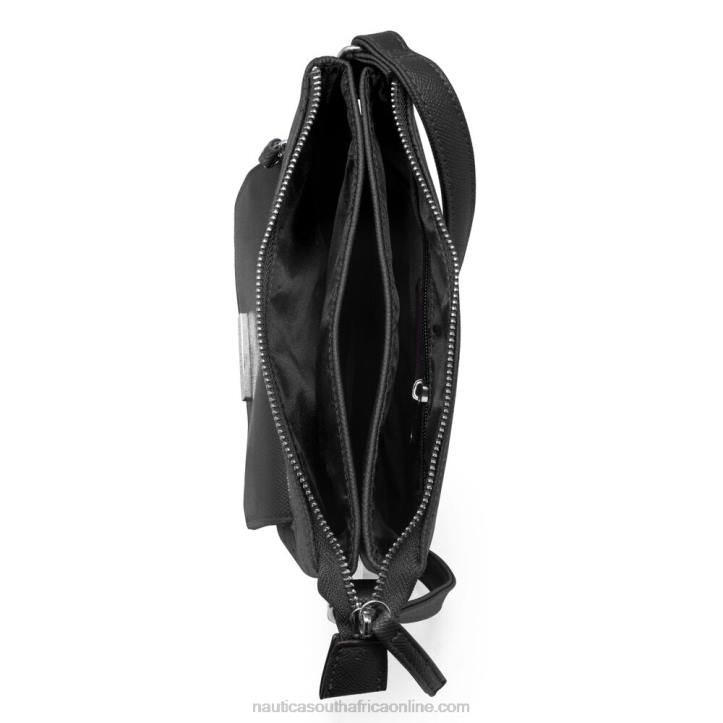 True Black WomenKey Largo Canvas Crossbody Bag Nautica 6LZP831
