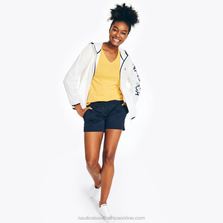 Bright White WomenPackable Windbreaker Nautica 6LZP755